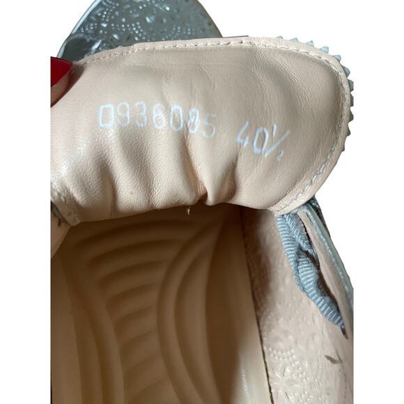 AGL Sade Spring Sneaker in Silver Leather Size 40.5/ US 10.5 - Picture 8 of 8